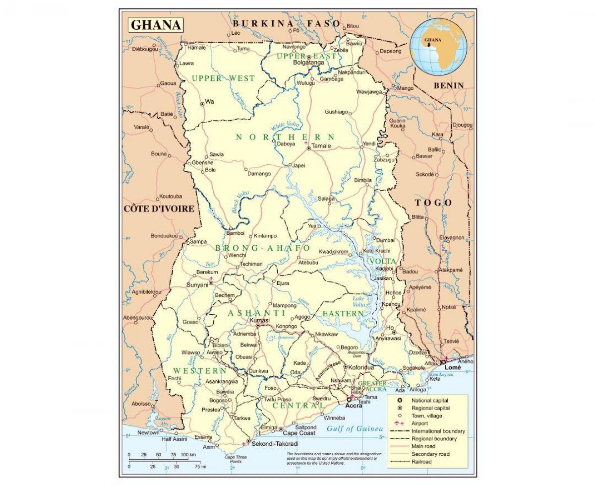 מנהלי המפה של גאנה