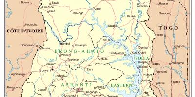 מפה מפורטת גאנה